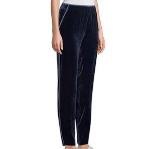 Lafayette 148 Velvet Track Pants With  Piping